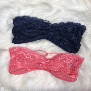 Free people essential lace bandeau bundle